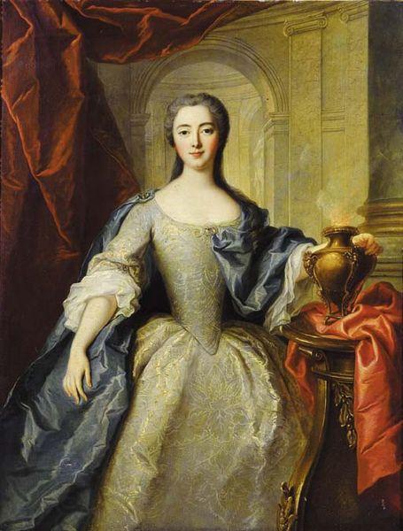Jean Marc Nattier Portrait of Charlotte Louise de Rohan as a vestal virgin China oil painting art
